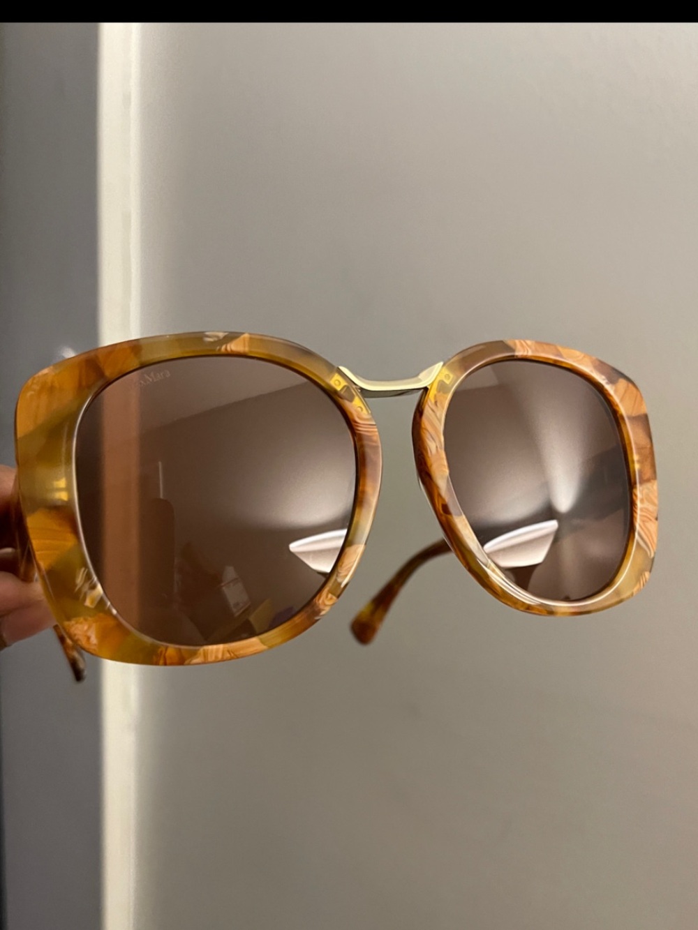 MaxMara Women's Bridge Rx Havana Sunglasses New MM0092 56E 55